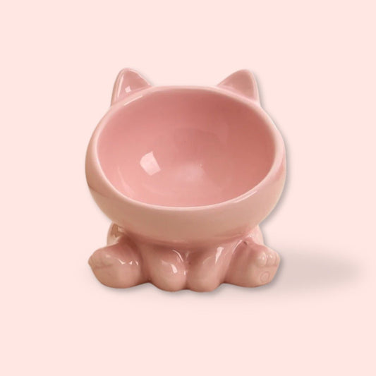 PetzyPlaza™ Ceramic Cat Food Bowl