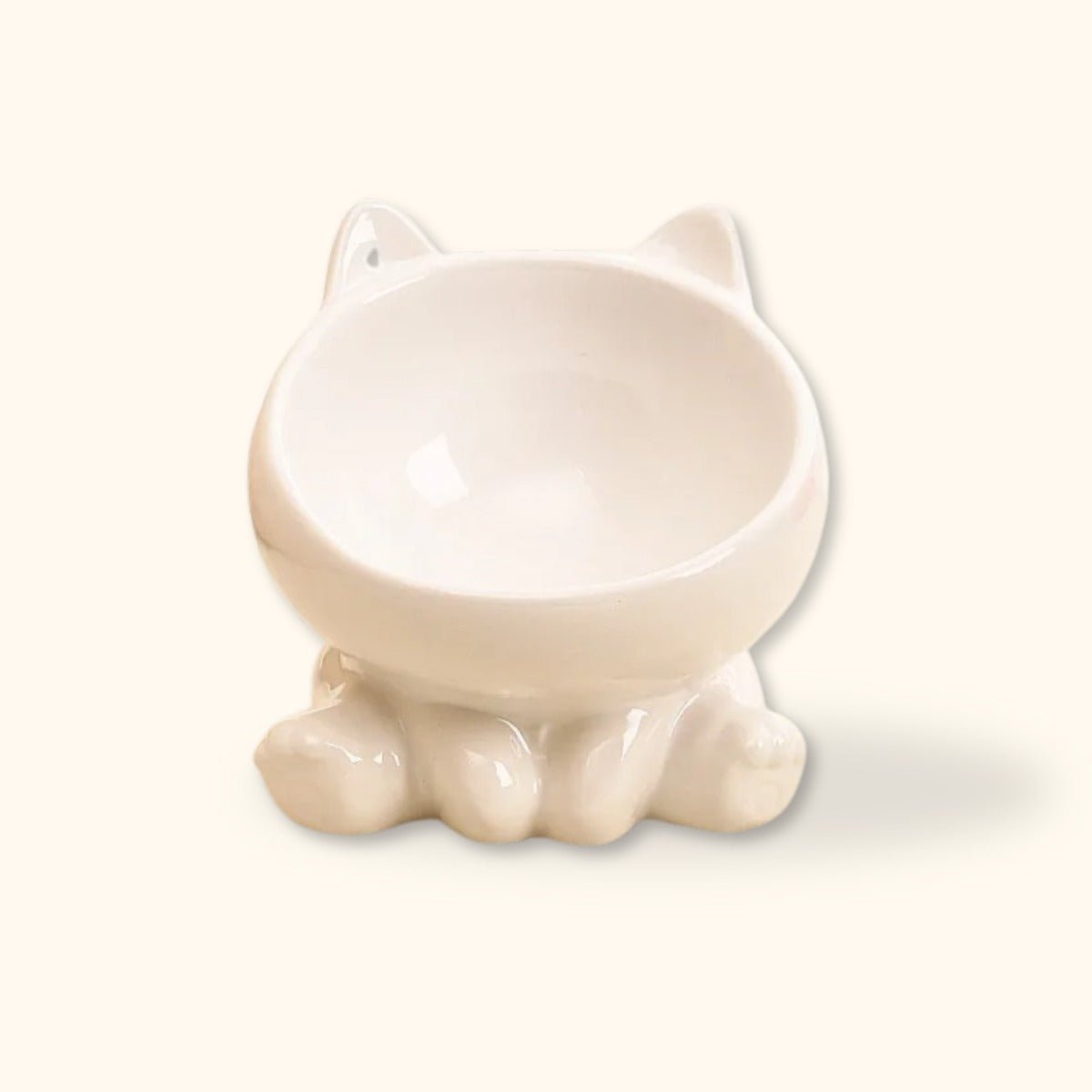 PetzyPlaza™ Ceramic Cat Food Bowl