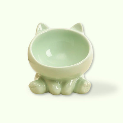 PetzyPlaza™ Ceramic Cat Food Bowl